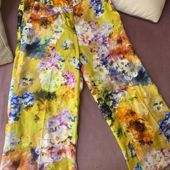 Craig Taylor wide leg silk pants - Picture 2 of 2